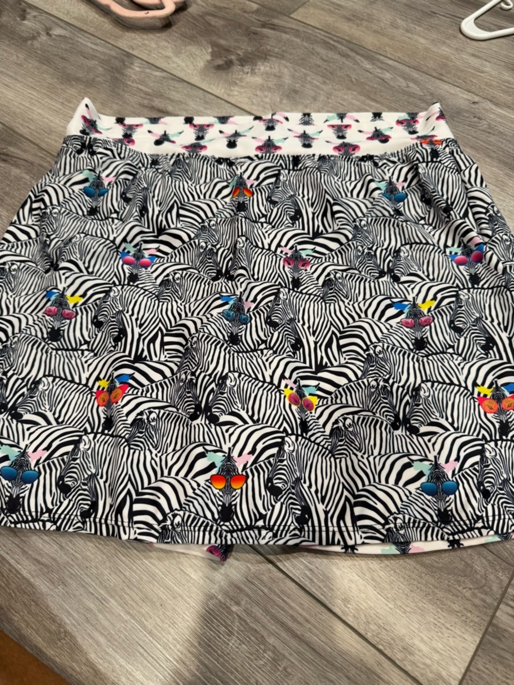 Skort Obsession Zebra Print Skort with Colorful Accents